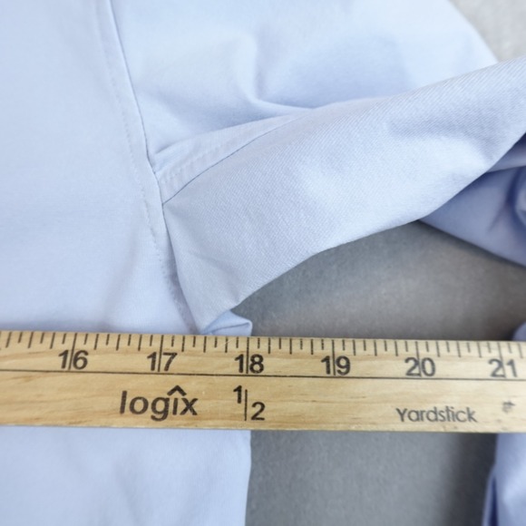 Lululemon Shirt Womens Medium Blue Button Up Long Sleeve Collared Top - Picture 4 of 7